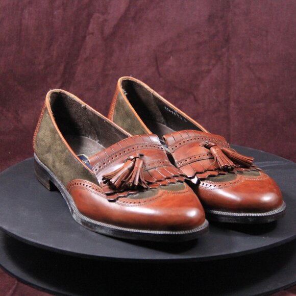 Cole Hahn Leather and Suede Tassel Loafers main image 4